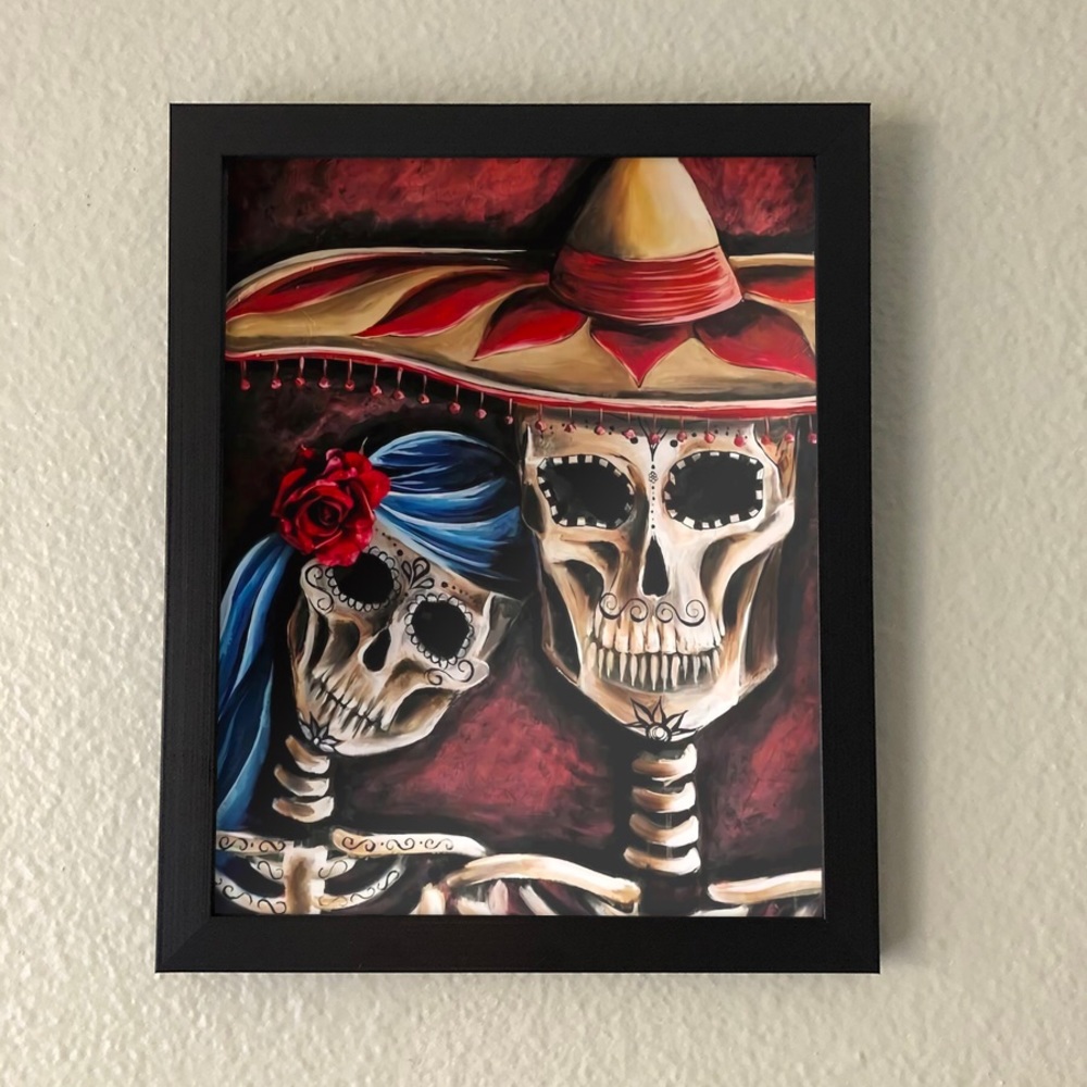 Skeleton Couple Wall Art